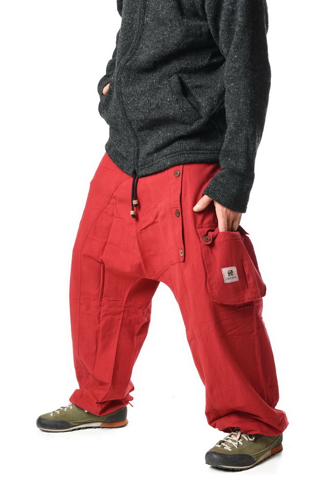 Baggy 4BUTTON  červené