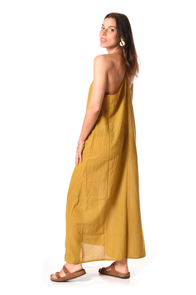 Maxišaty NAMI horčicové