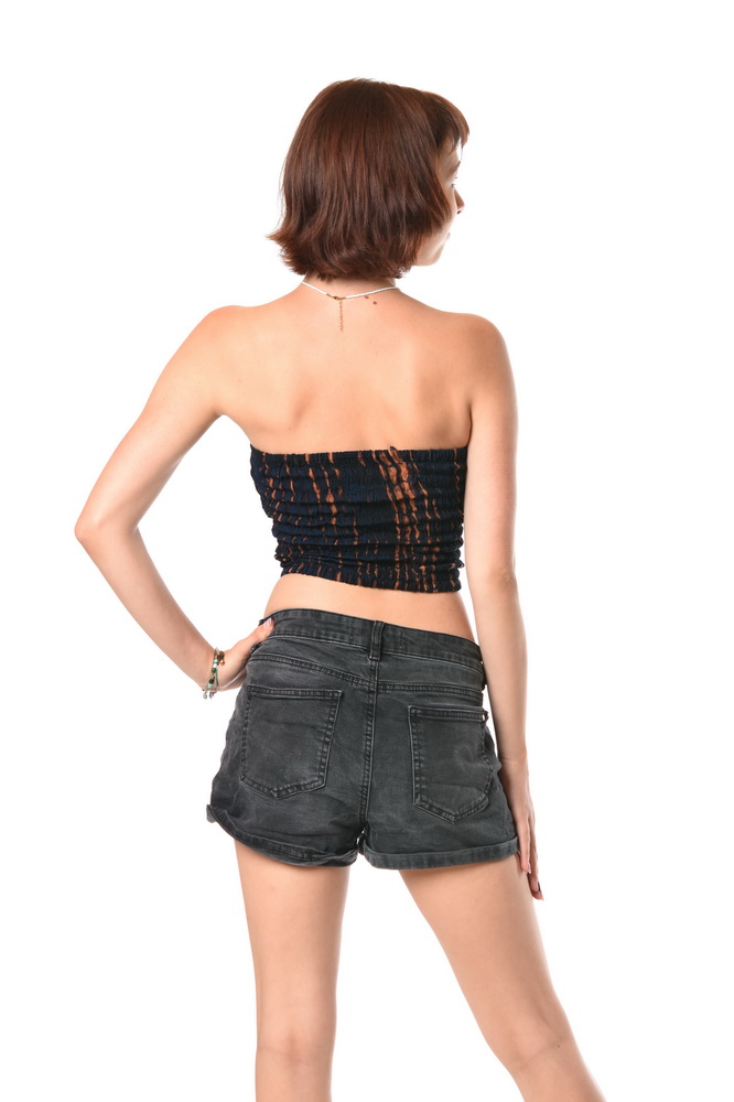 Boob tube BATIK t. modrá