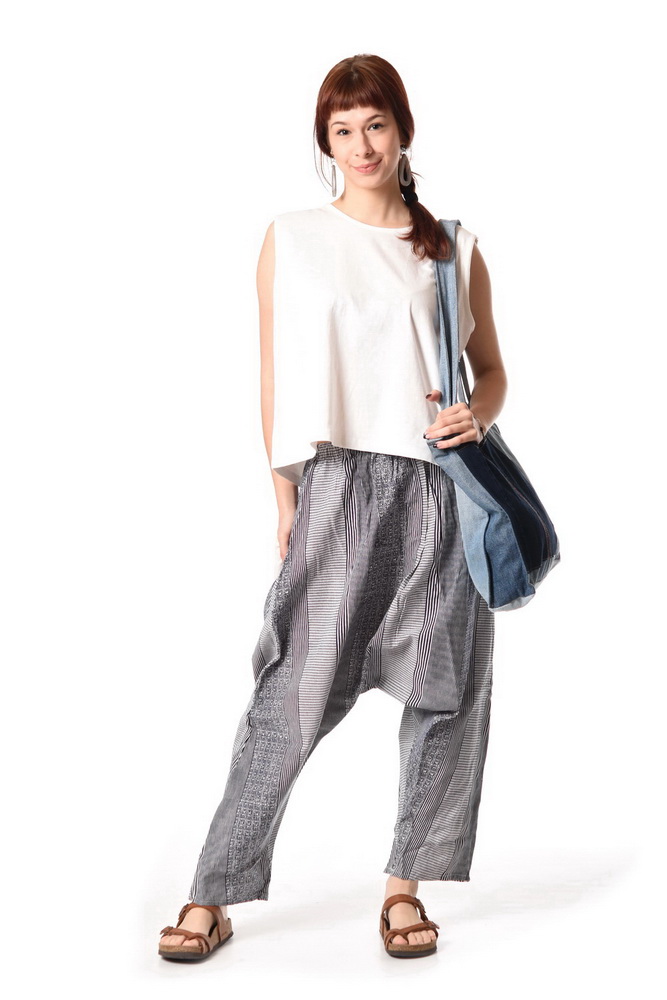 Nohavice NOBU pásikavé