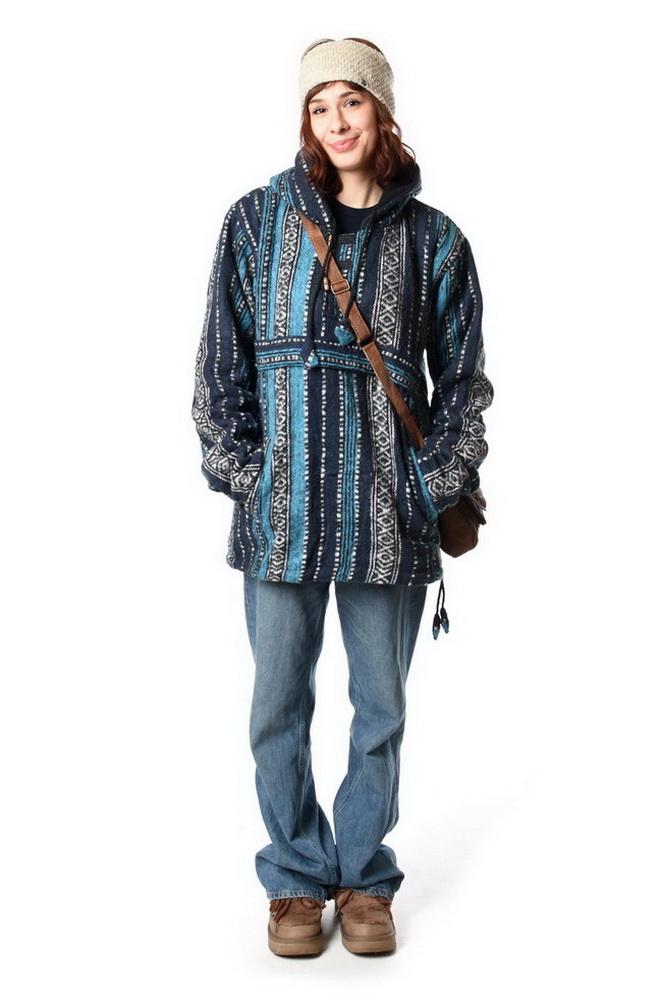 Bavlnená mikina GAGAN modrá