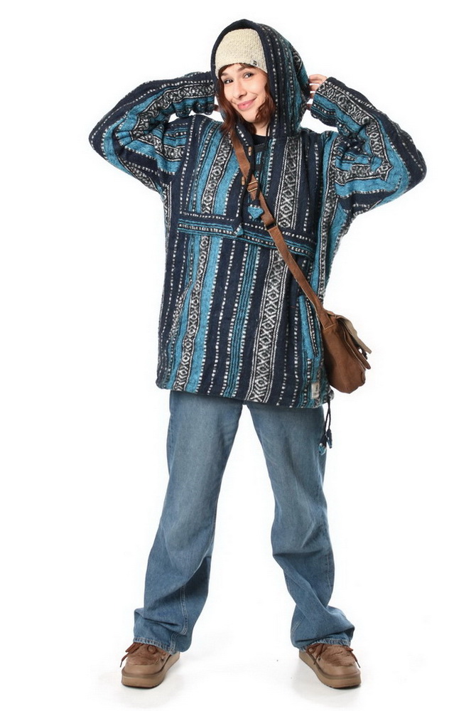 Bavlnená mikina GAGAN modrá