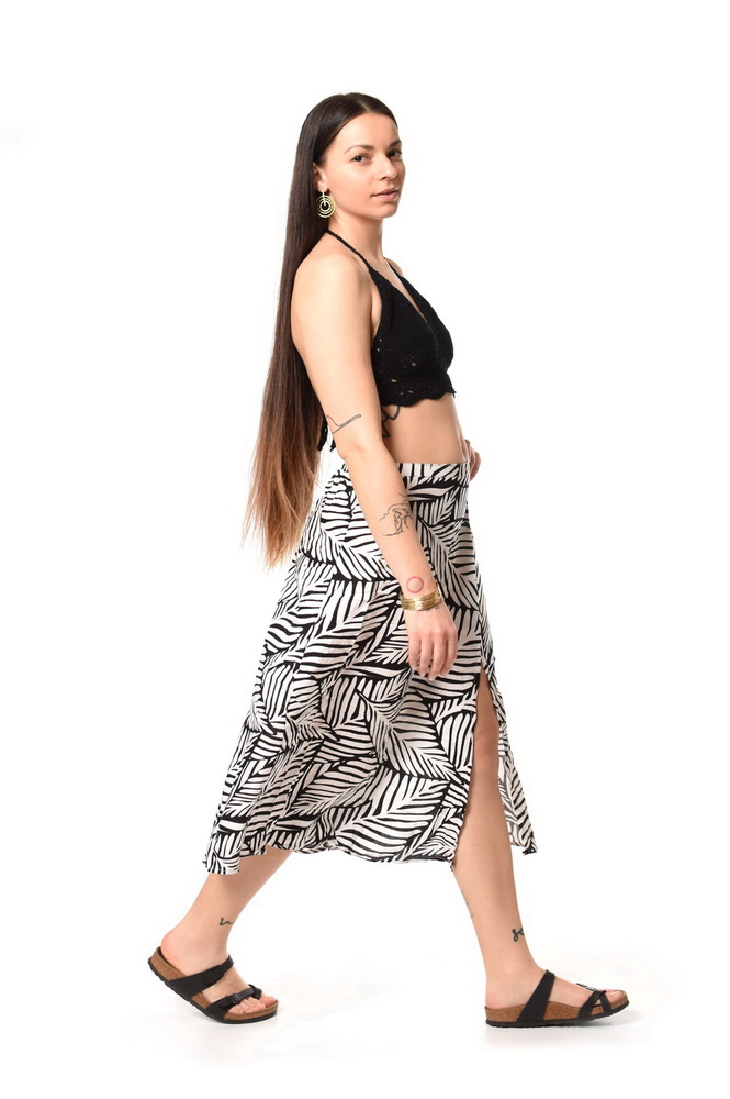 Sukňa LAWAN čiernobiela