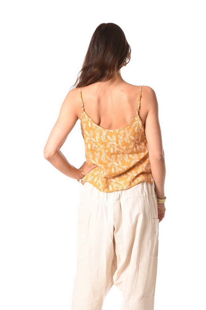 Etno tielko FLORAL žlté