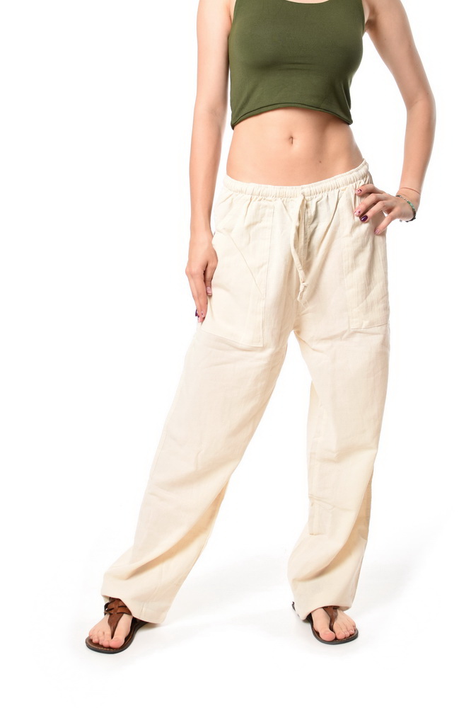 Boho nohavice LAL béžové