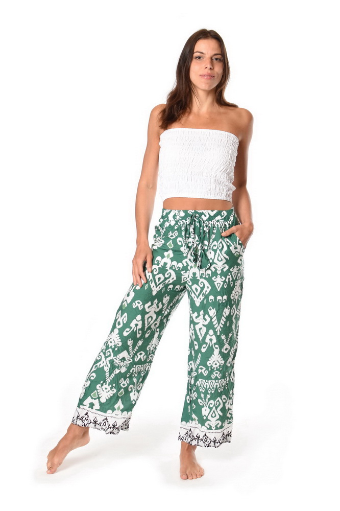 Nohavice Emiko zelené