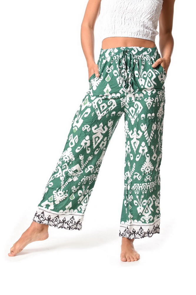 Nohavice Emiko zelené