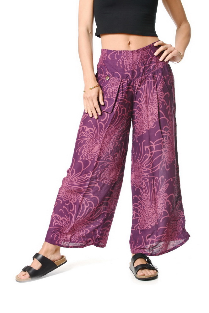 Nohavice SITA fialové