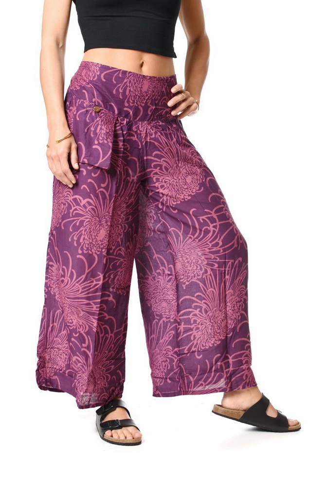 Nohavice SITA fialové