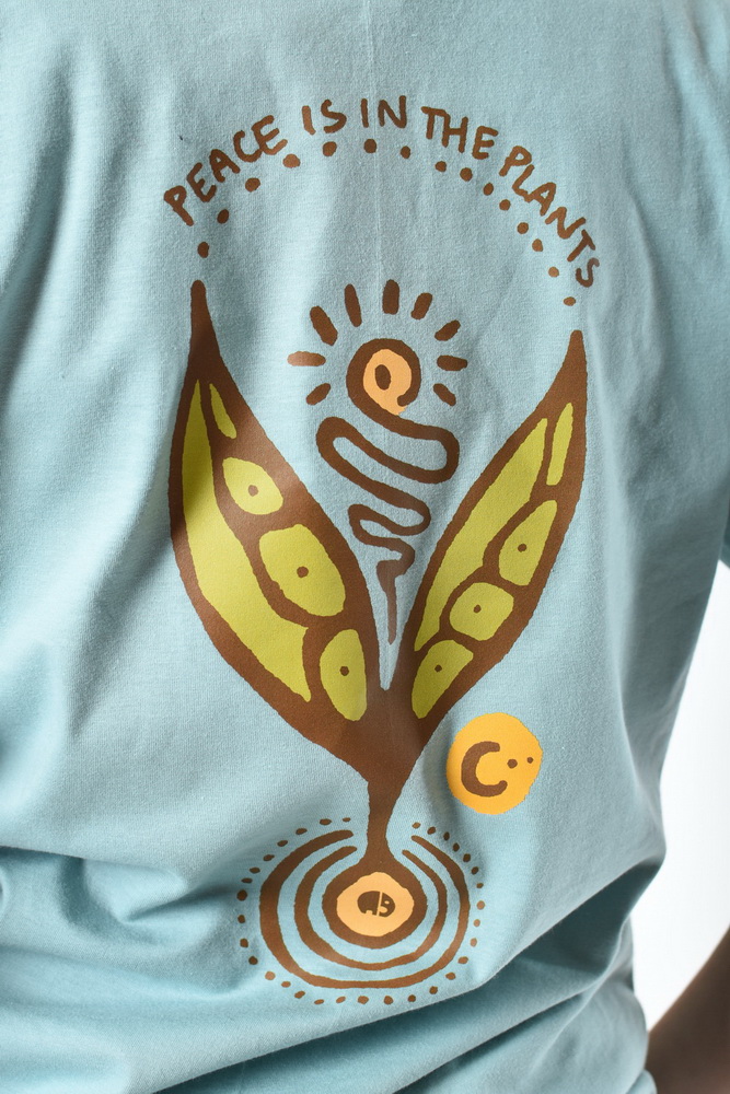 Tričko PEACE modré