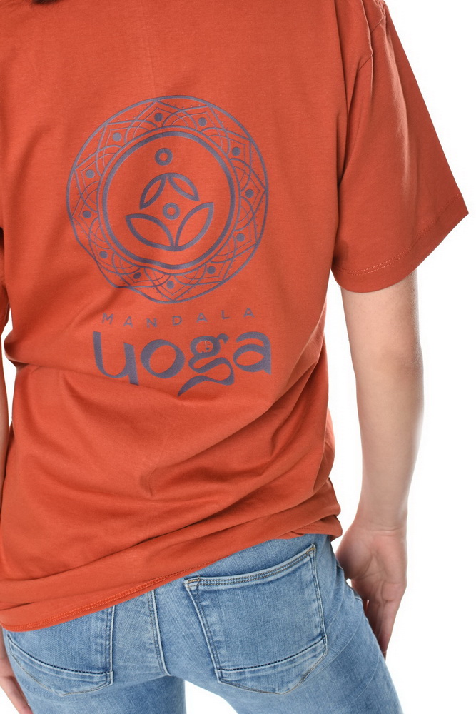 Tričko JOGA tehlové