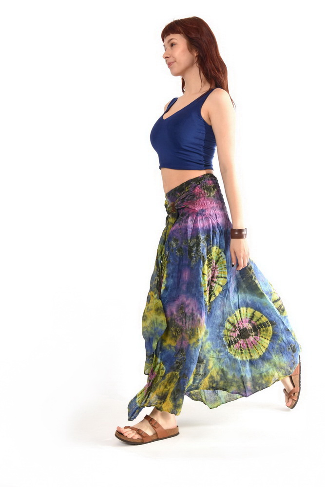 Crop top USHA modrý