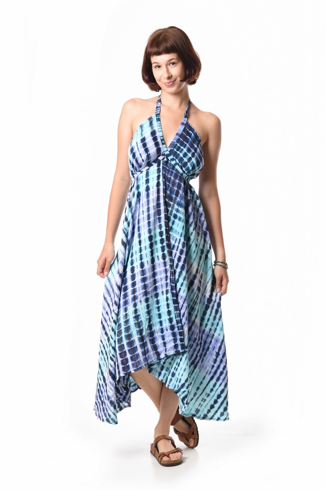 Dlhé šaty AVA azur