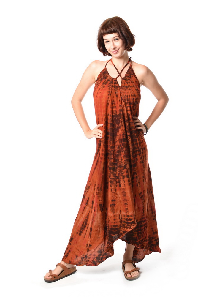 Maxi šaty NIPO oranžové