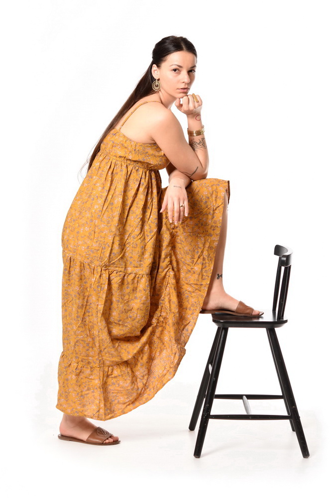 Maxišaty YAYA horčicové