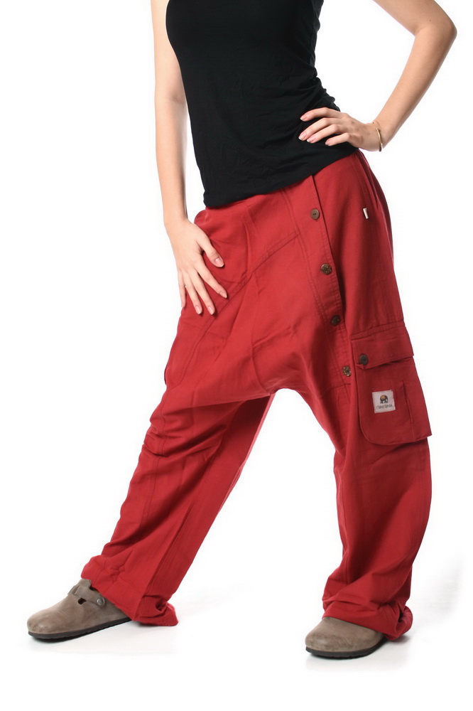 Baggy 4BUTTON  červené