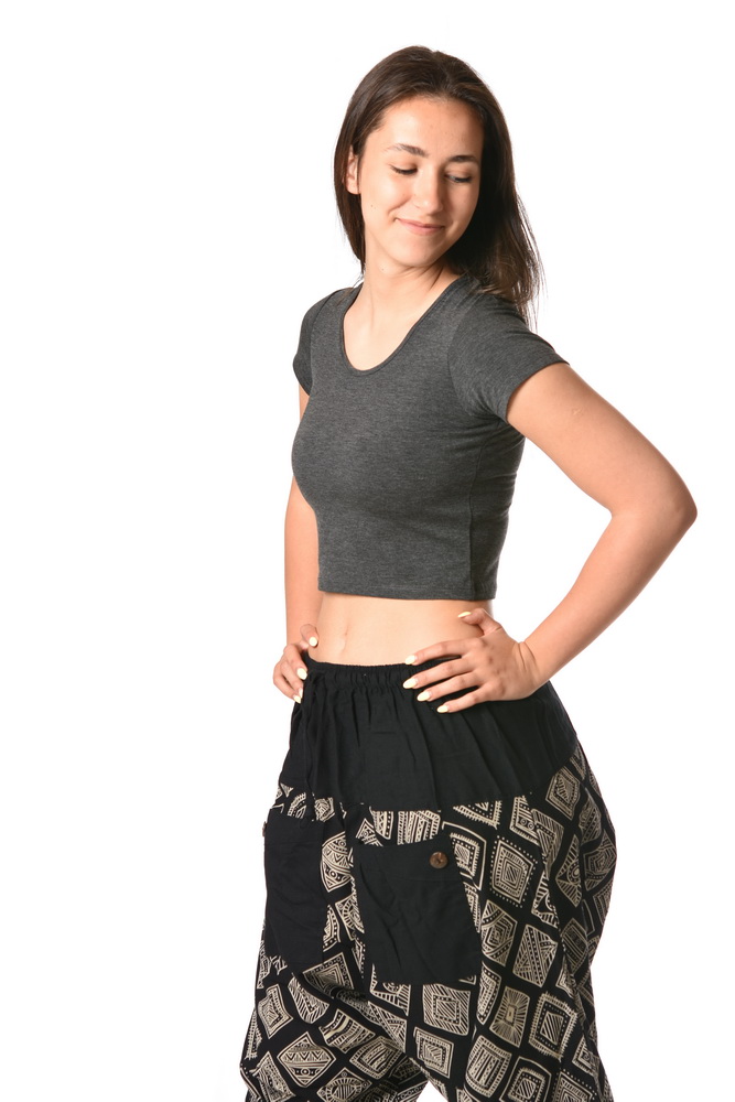 Tričko RANJAN tm. sivé