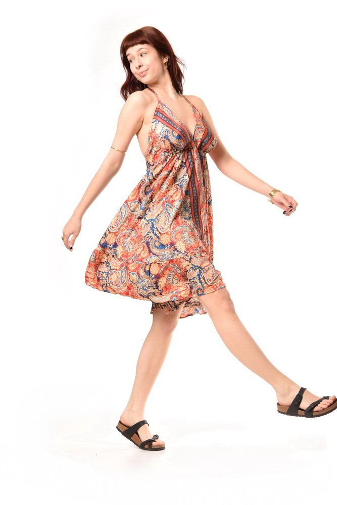 Áčkové  šaty TANI oranžové