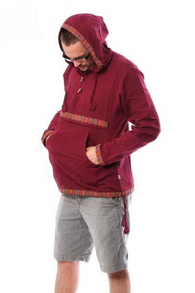 Košeľa ABHIK bordová