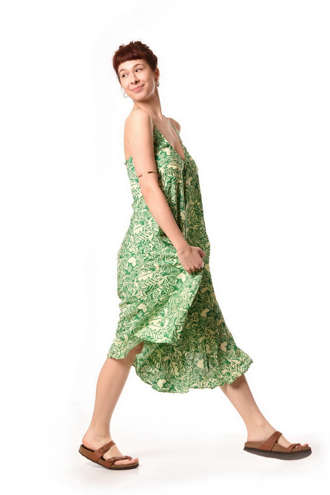 Áčkové midišaty KOJI zelené