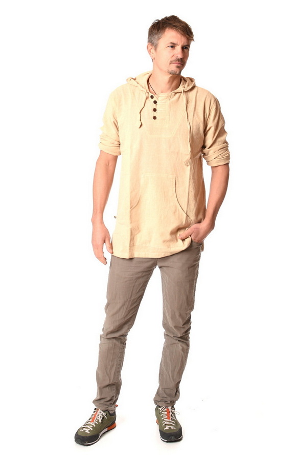 Košeľa kapuca AKI bledá