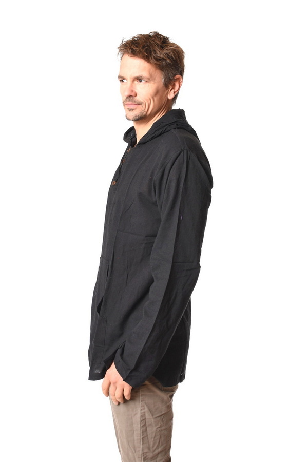 Košeľa kapuca AKI čierna