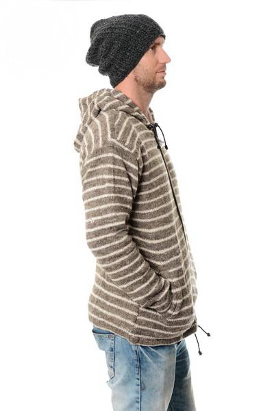 Vlnená bunda Mirea hnedá