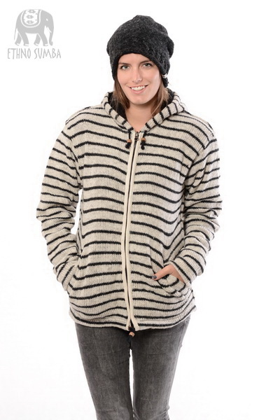 Vlnená bunda Mirea natural