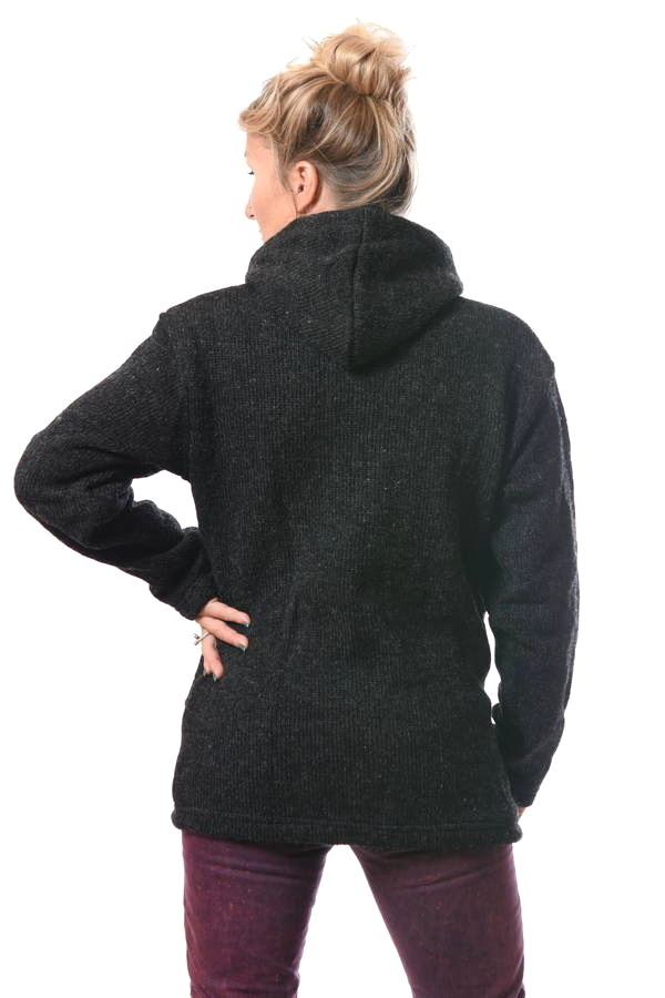 Vlnená bunda Mirea tm. sivá