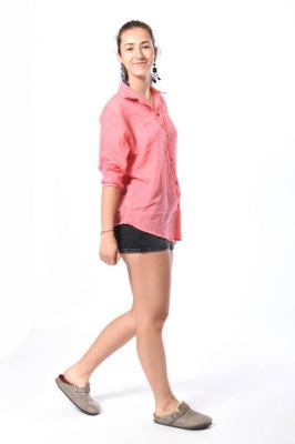 Boho košeľa HIRA ružová