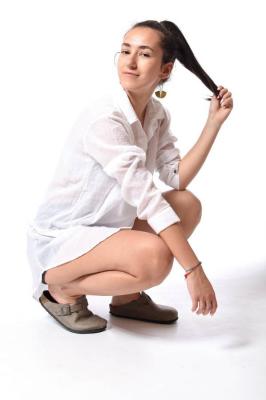 Košeľové šaty HIRA biele