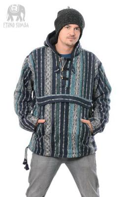 Bavlnená mikina GAGAN modrá