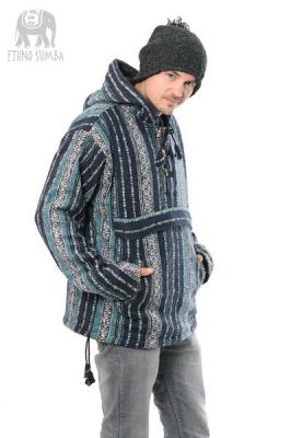 Bavlnená mikina GAGAN modrá