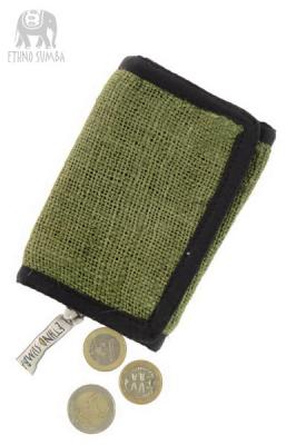 Peňaženka HEMP zelená