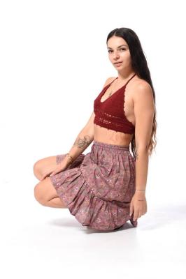 Sukňa SAAN fialová