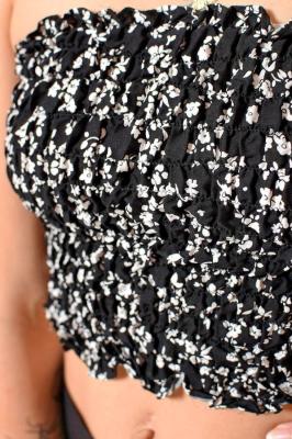 Boho podprsenka čierna