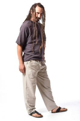 Boho nohavice natural