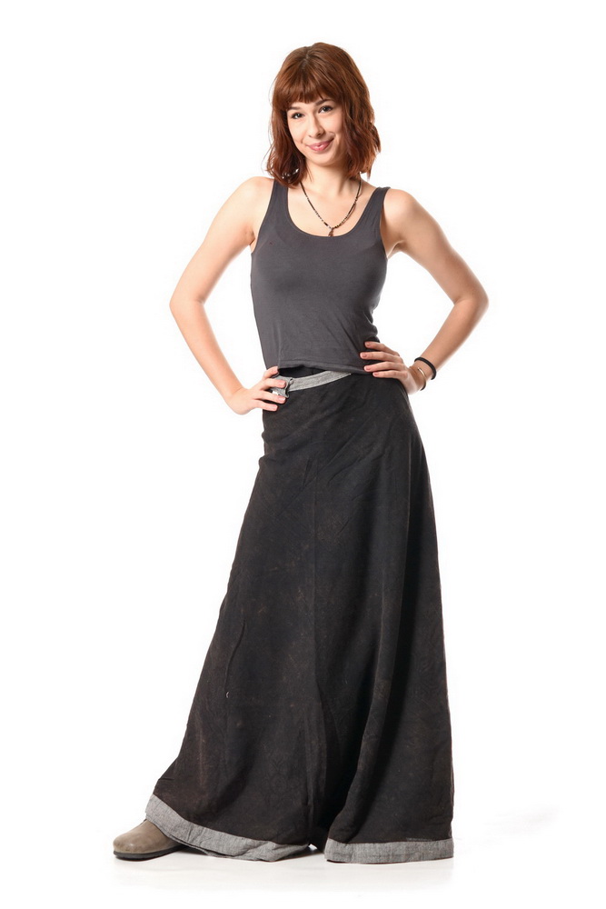 BANNI stonewash čierna